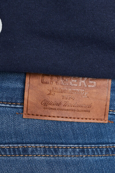 Jeans coupe slim denim double stone homme