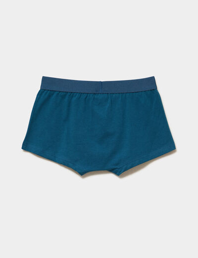 Lot 5 boxers coton majoritaire bleu marine gar&ccedil;on