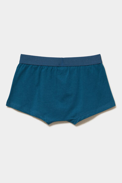 Lot 5 boxers coton majoritaire bleu marine gar&ccedil;on
