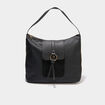 Sac &agrave; main port&eacute;-&eacute;paule noir femme