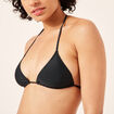 Haut maillot de bain forme triangle noir femme