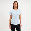 T-shirt manches courtes coton Champion bleu ciel femme