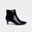 Boots vernies kitten heels noir femme