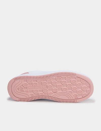Baskets Champion RD18 TWIN PLAT rose femme