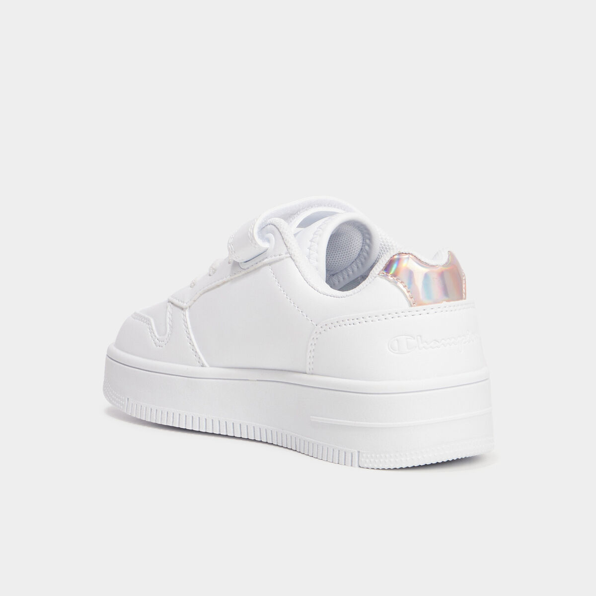 Tennis basses Champion Glitter blanc fille
