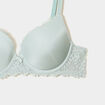Lot 2 soutiens-gorge corbeille padd&eacute;s vert clair femme