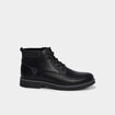 Bottines &agrave; lacets noir homme