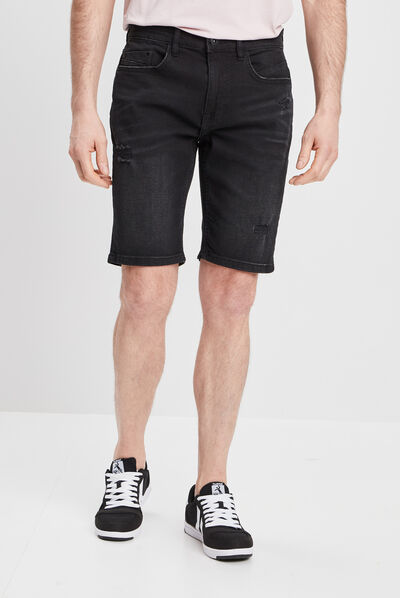 Bermuda straight noir homme