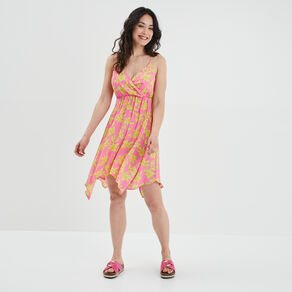 robe midi asymetrique patineuse a coques rose femme Robe midi asymétrique patineuse à coques rose femme