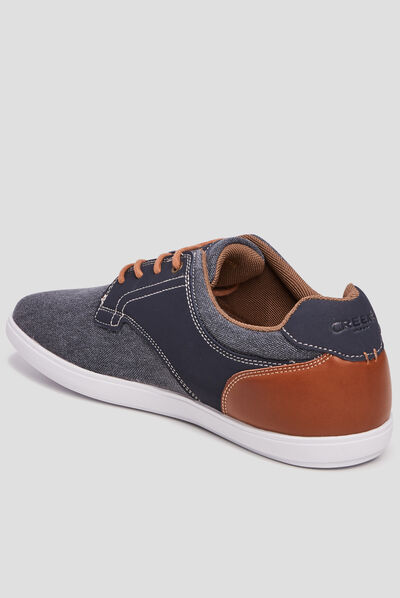 Derbies en toile à lacets Creeks bleu homme