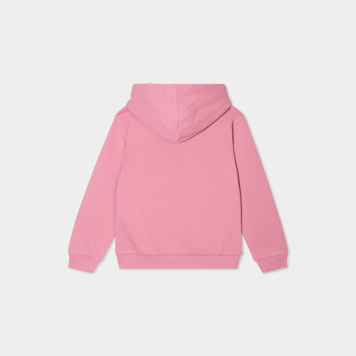 Sweat &agrave; capuche hoodie &agrave; logo vieux rose fille