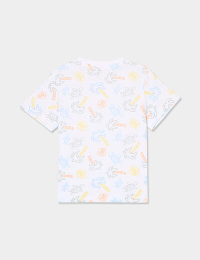 Ensemble t-shirt et short coton vert pastel bébé garçon