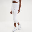 Legging &eacute;lastiqu&eacute; 7/8&egrave;me blanc femme