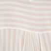Blouse col en V manches courtes beige femme grande taille