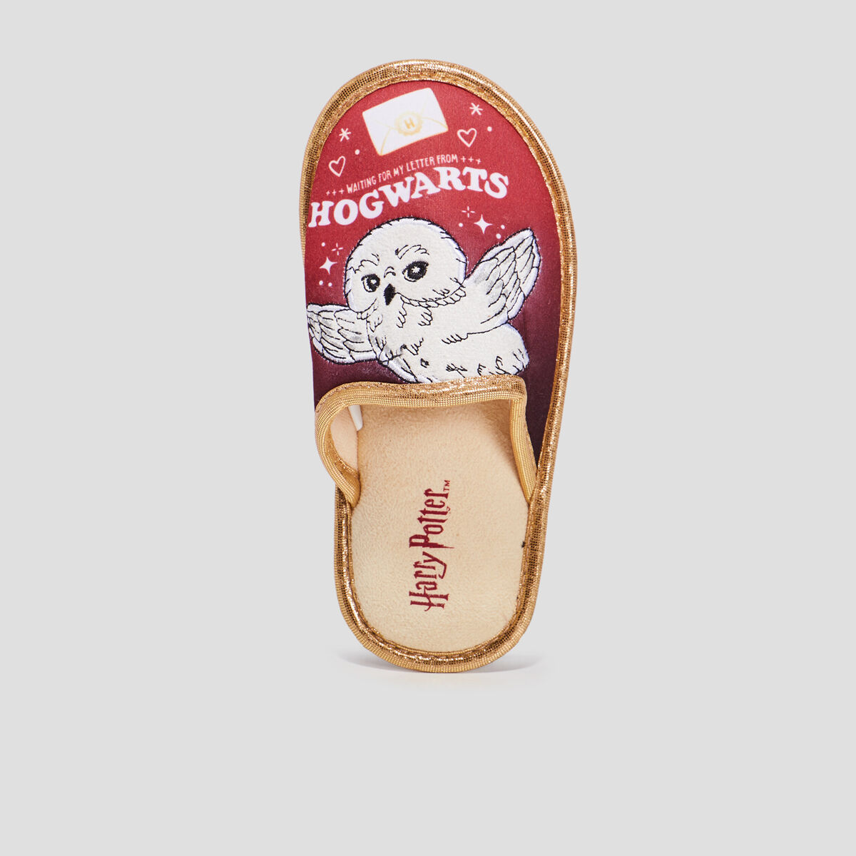 Chaussons mules Harry Potter bordeaux fille