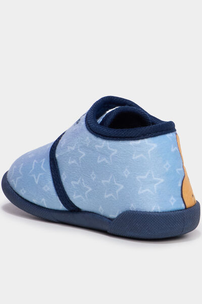 Chaussons bottillons Winnie l'ourson bleu b&eacute;b&eacute; gar&ccedil;on