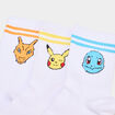Lot 3 paires chaussettes sport Pok&eacute;mon blanc gar&ccedil;on