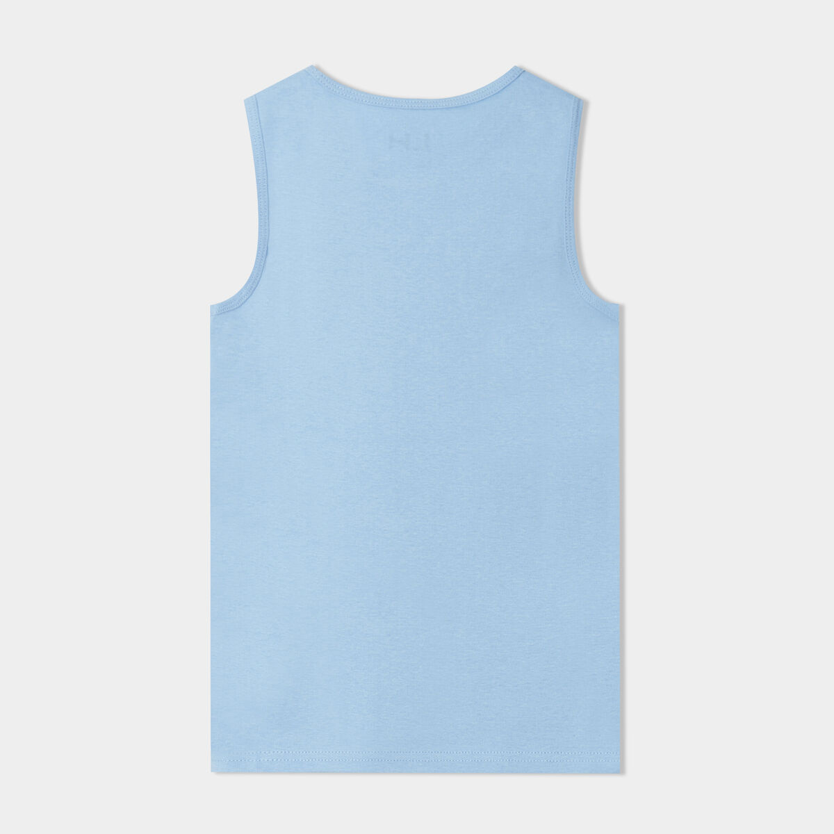 Lot de 3 débardeurs col rond coton bleu pastel garçon