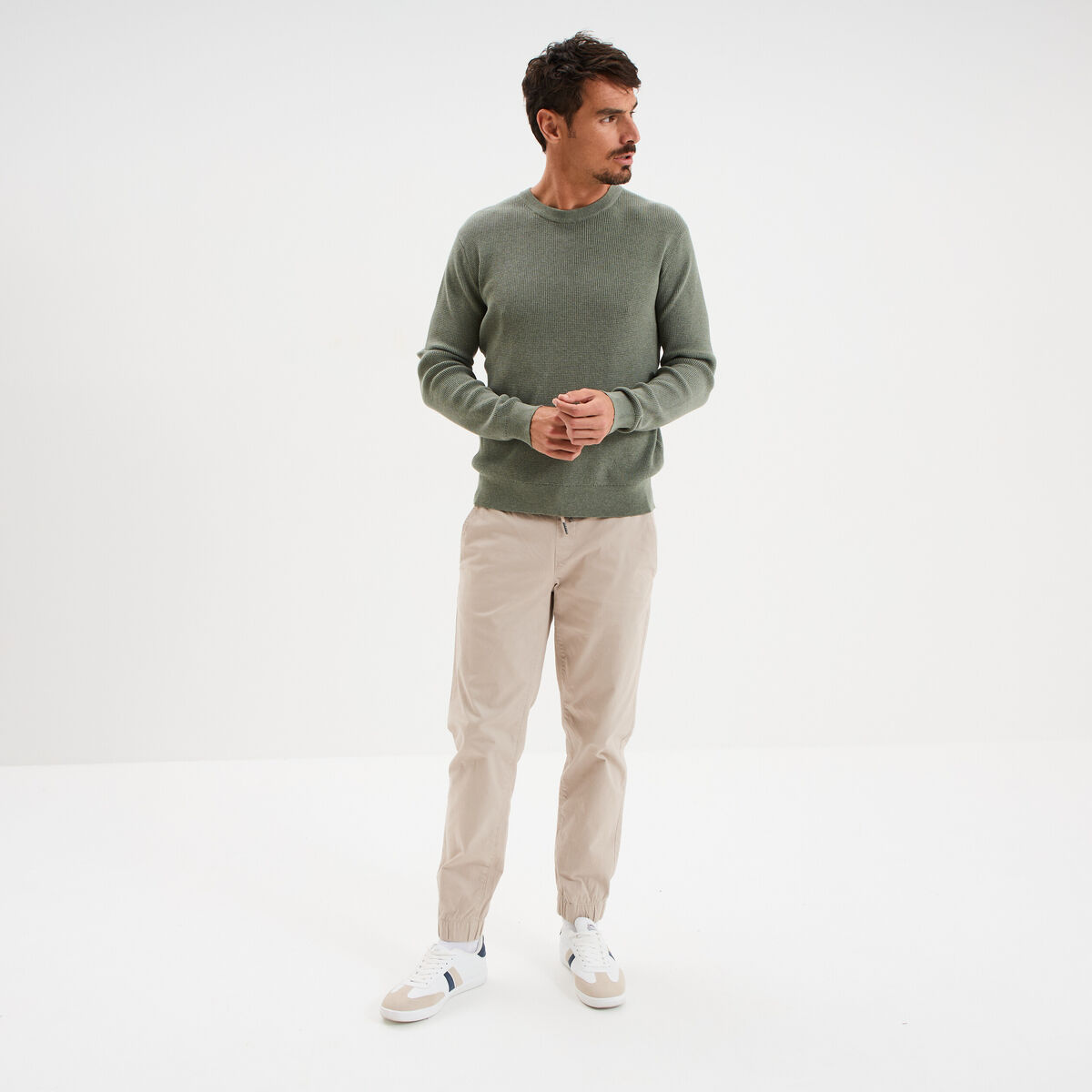 Pantalon jogpant gris clair homme
