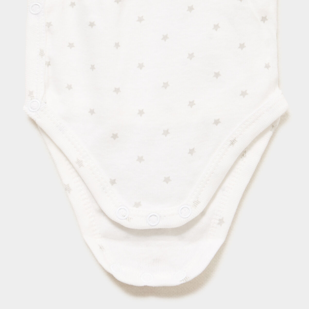 Lot 3 bodies crois&eacute;s coton effet velours blanc b&eacute;b&eacute;