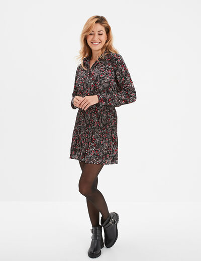 Chemise manches longues Liberto noir femme