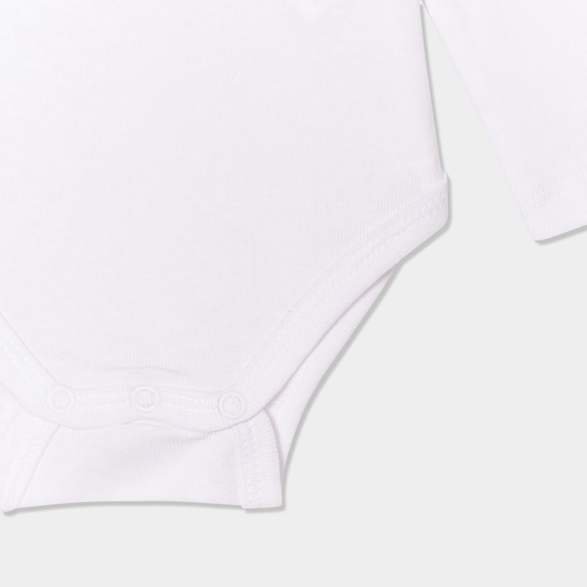 Lot 5 bodies US manches longues coton blanc bébé