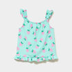 Ensemble 2 pi&egrave;ces d&eacute;bardeur et short bleu turquoise fille