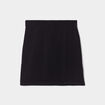 Jupe courte ajust&eacute;e fendue noir femme