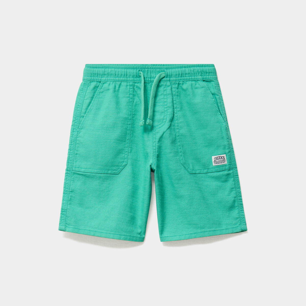 Bermuda regular taille &eacute;lastiqu&eacute;e coton vert menthe gar&ccedil;on