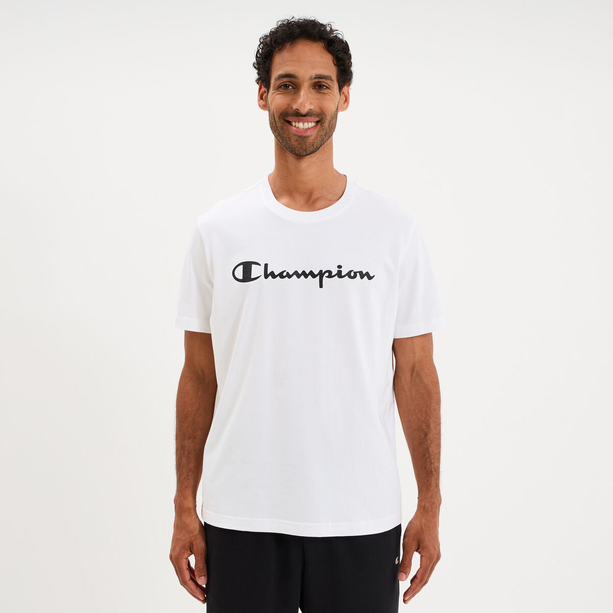 T-shirt manches courtes coton Champion blanc homme