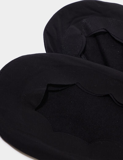 Lot 2 paires prot&egrave;ge-pieds noir femme