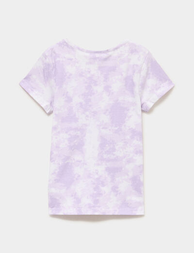 Ensemble pyjama short coton Stitch parme fille