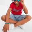 T-shirt manches courtes Creeks rouge garçon