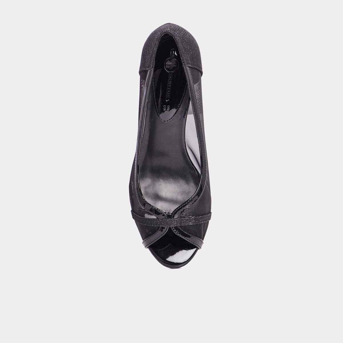 Escarpins talons et mesh Mosquitos noir femme
