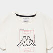 T-shirt en coton manches courtes Kappa blanc gar&ccedil;on