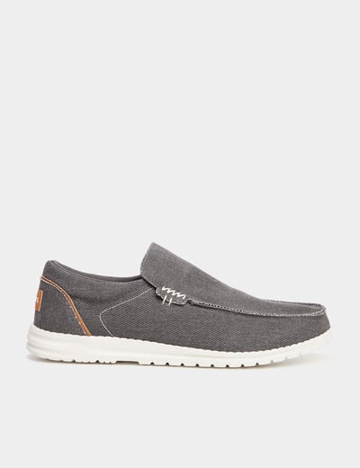Loafer en toile gris homme