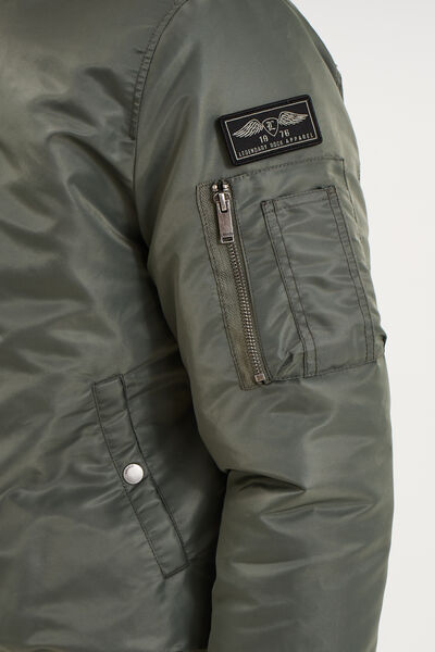Blouson bomber d&eacute;perlant Liberto gris homme