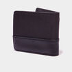 Portefeuille bi-matière noir homme