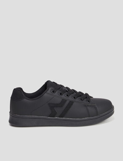 Tennis basses à lacets Creeks Thisto noir garçon