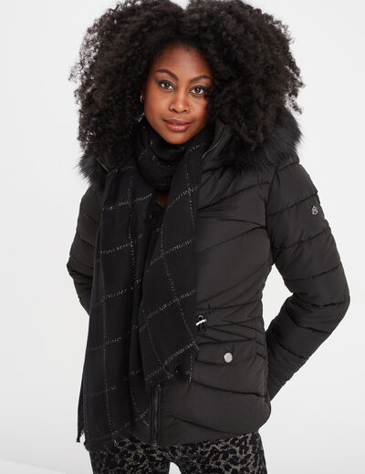 Foulard noir femme