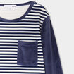 Ensemble de pyjama effet velours bleu marine gar&ccedil;on