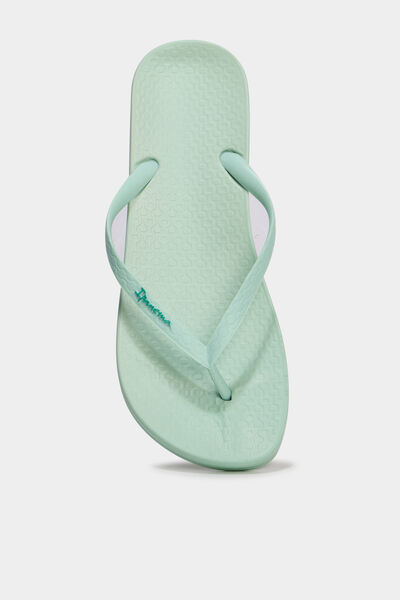 Tongs vert pastel femme