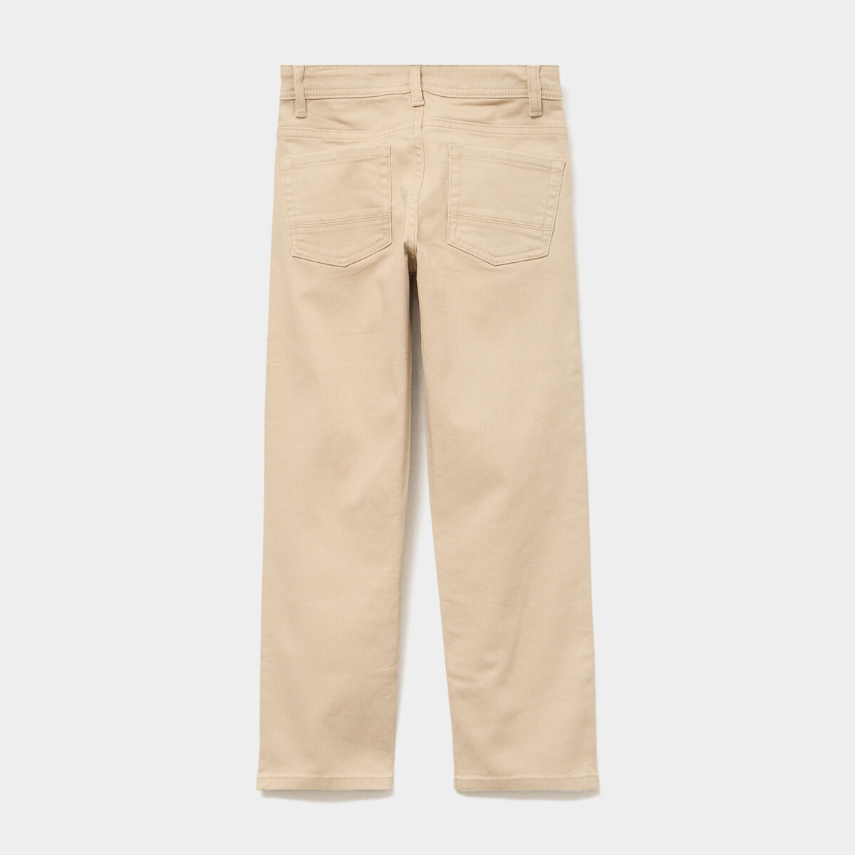 Pantalon regular coton majoritaire beige gar&ccedil;on