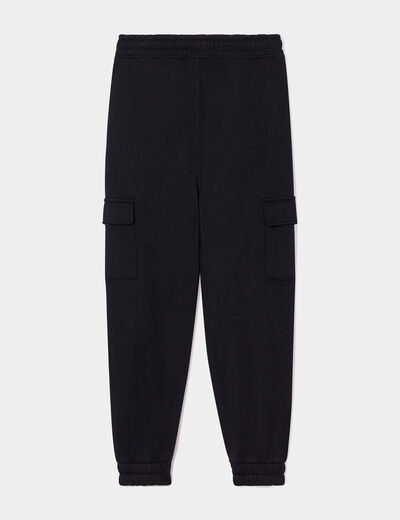 Pantalon de jogging cargo noir garçon