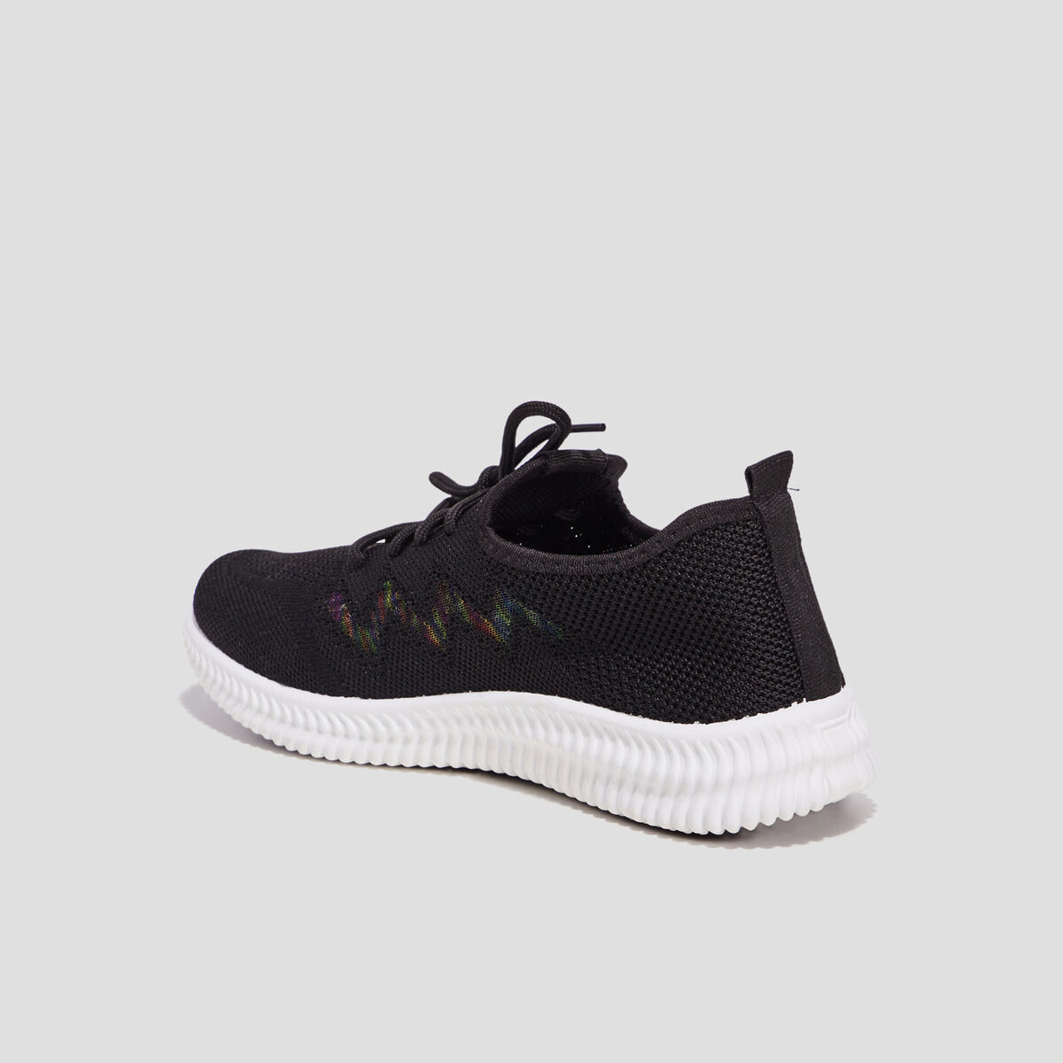 Runnings à lacets noir femme