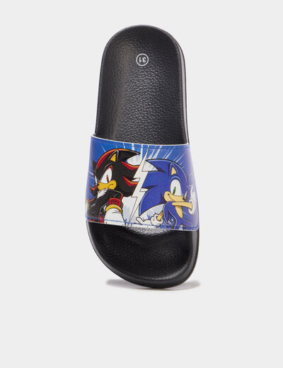 Claquettes Sonic bleu gar&ccedil;on