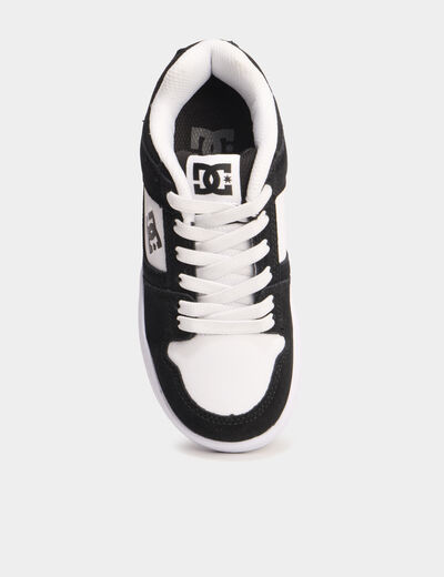 Tennis basses cuir &agrave; lacets noir gar&ccedil;on