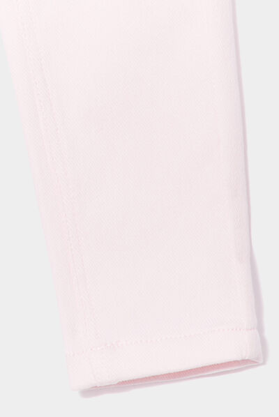 Pantalon tregging ajusté rose clair bébé fille