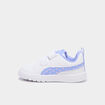 Tennis basses scratchs Puma Courtflex V3 bleu ciel b&eacute;b&eacute; fille
