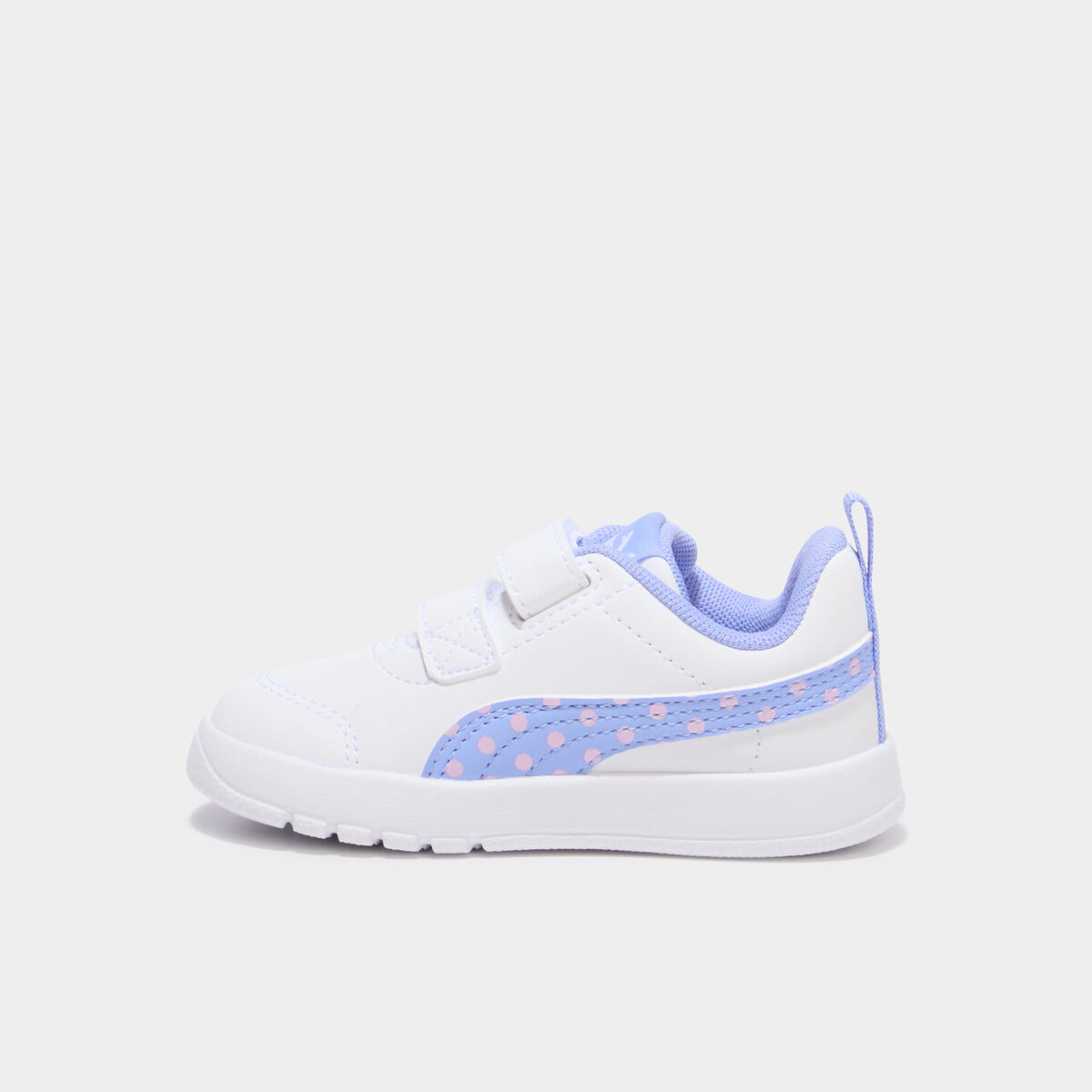 Tennis basses scratchs Puma Courtflex V3 bleu ciel b&eacute;b&eacute; fille